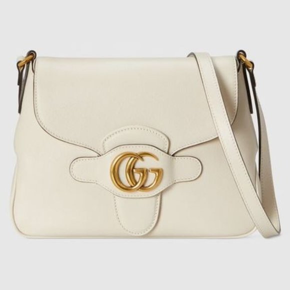 Gucci Small Messenger Bag with Double G in White - Picture 1 of 7